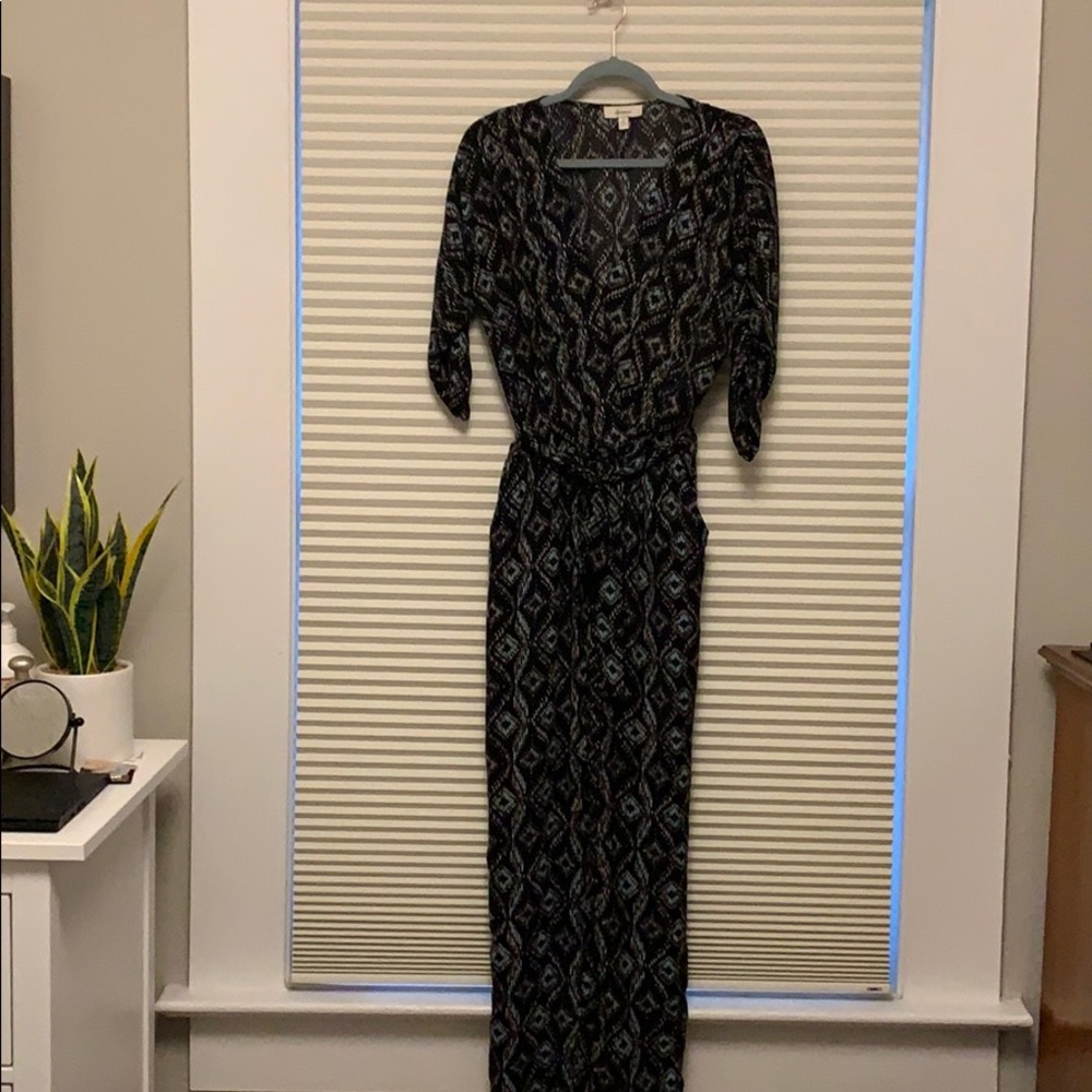 Anthropologie snake print jumpsuit